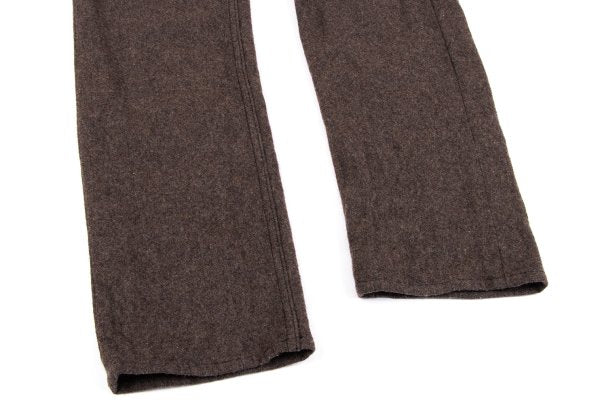 COMME des GARCONS HOMME PLUS Washed Felt Pants Brown Size XS