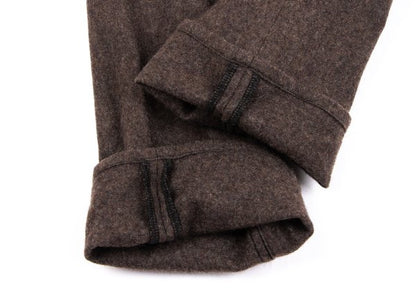COMME des GARCONS HOMME PLUS Washed Felt Pants Brown Size XS