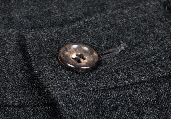 COMME des GARCONS HOMME PLUS Gray Wool Tapered Pants Size S