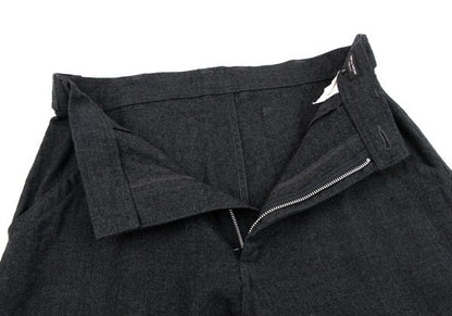 COMME des GARCONS HOMME PLUS Gray Wool Tapered Pants Size S