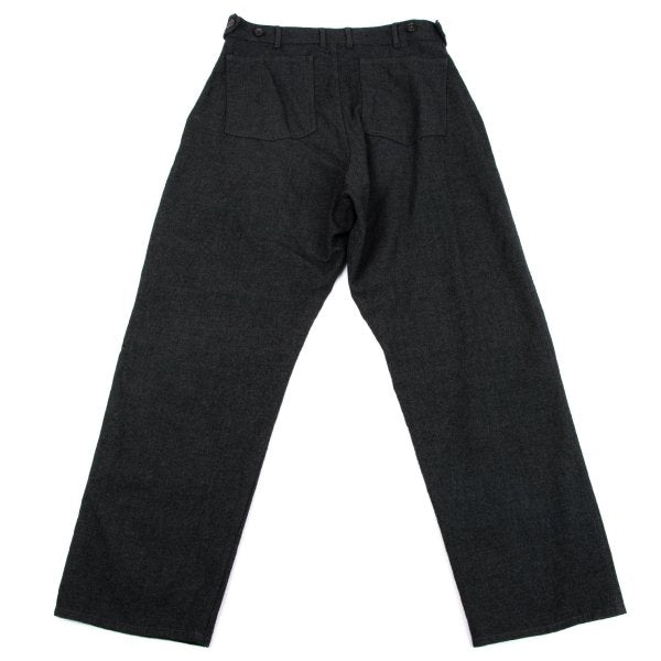 COMME des GARCONS HOMME PLUS Gray Wool Tapered Pants Size S