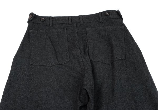 COMME des GARCONS HOMME PLUS Gray Wool Tapered Pants Size S