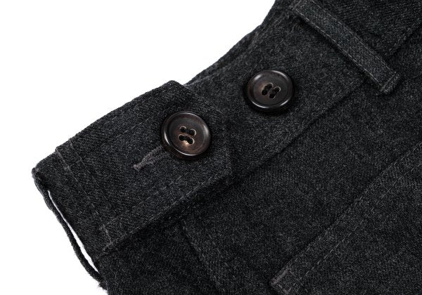 COMME des GARCONS HOMME PLUS Gray Wool Tapered Pants Size S