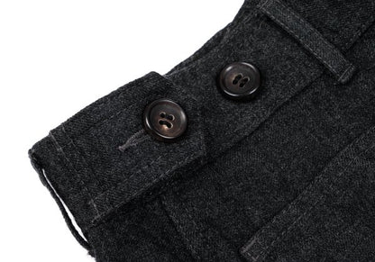 COMME des GARCONS HOMME PLUS Gray Wool Tapered Pants Size S