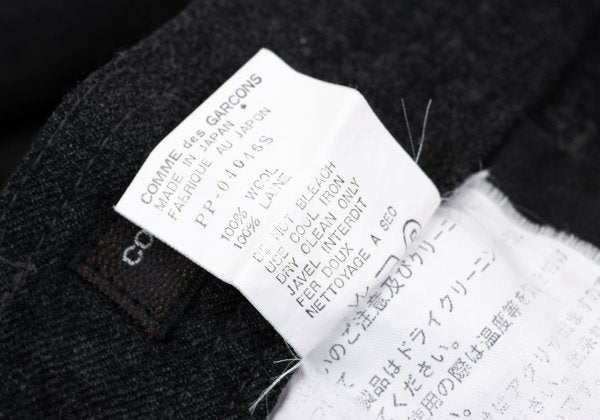 COMME des GARCONS HOMME PLUS Gray Wool Tapered Pants Size S