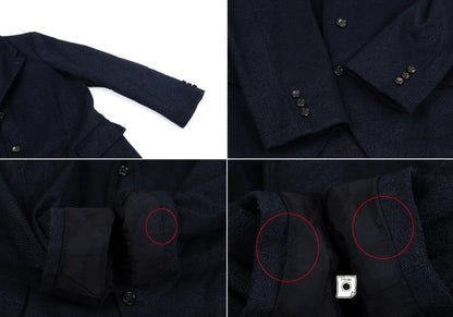 COMME des GARCONS HOMME PLUS Poly Pilling Set-Up Navy Ring Size M