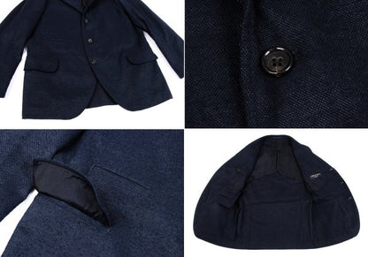 COMME des GARCONS HOMME PLUS Poly Pilling Set-Up Navy Ring Size M
