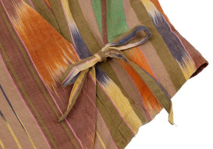 KENZO Cotton Multi-Stripe Cord-Tie Jacket Multi Size M