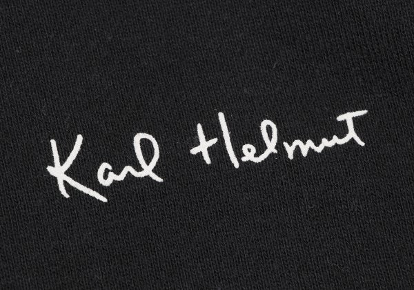 Karl Helmut Cotton Logo Print Sweatshirt Black Size M