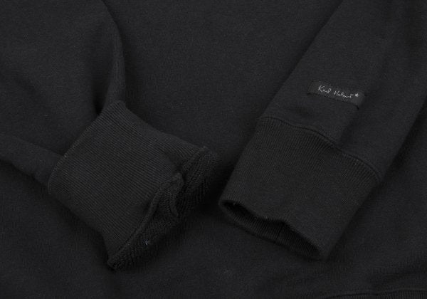 Karl Helmut Cotton Logo Print Sweatshirt Black Size M