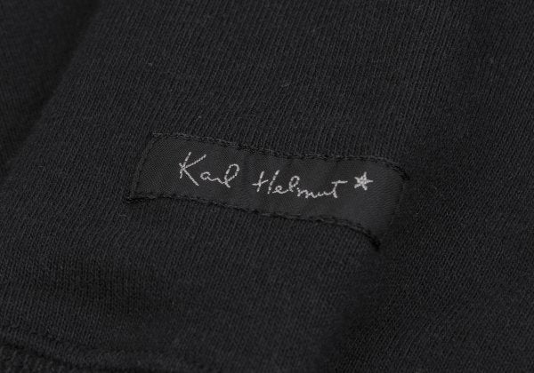 Karl Helmut Cotton Logo Print Sweatshirt Black Size M