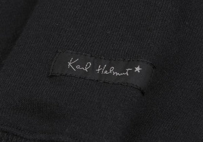 Karl Helmut Cotton Logo Print Sweatshirt Black Size M