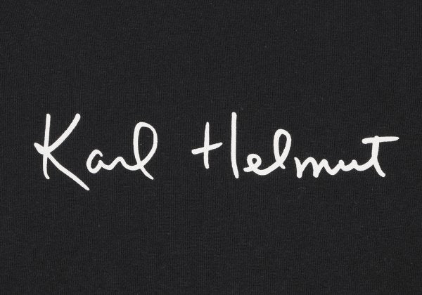 Karl Helmut Cotton Logo Print Sweatshirt Black Size M