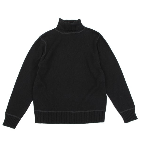 Karl Helmut Cotton Wool Turtleneck Sweater Black Size M