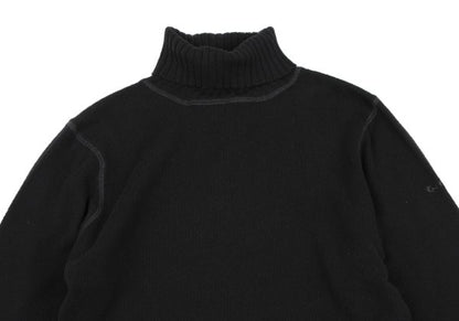 Karl Helmut Cotton Wool Turtleneck Sweater Black Size M