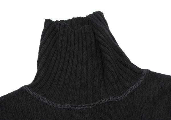 Karl Helmut Cotton Wool Turtleneck Sweater Black Size M