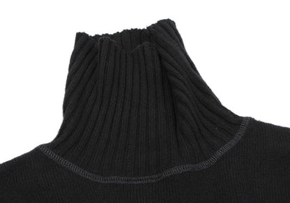 Karl Helmut Cotton Wool Turtleneck Sweater Black Size M