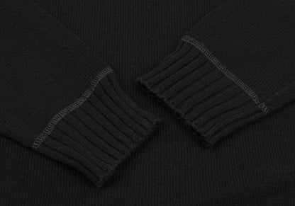 Karl Helmut Cotton Wool Turtleneck Sweater Black Size M