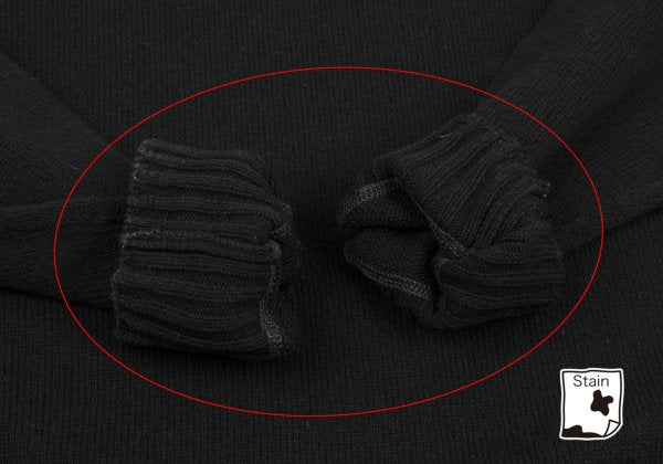 Karl Helmut Cotton Wool Turtleneck Sweater Black Size M