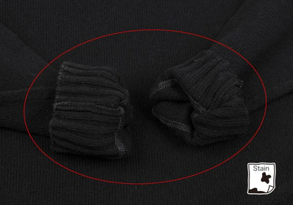Karl Helmut Cotton Wool Turtleneck Sweater Black Size M