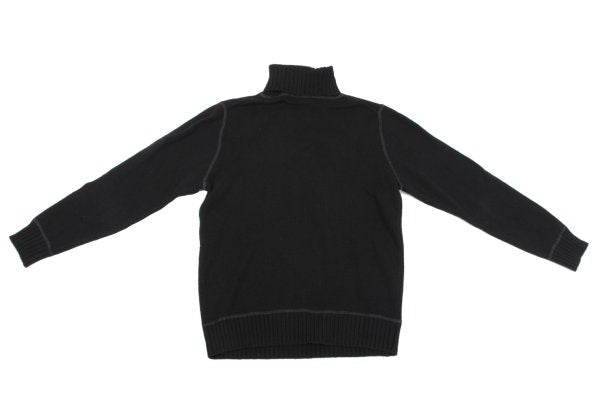 Karl Helmut Cotton Wool Turtleneck Sweater Black Size M