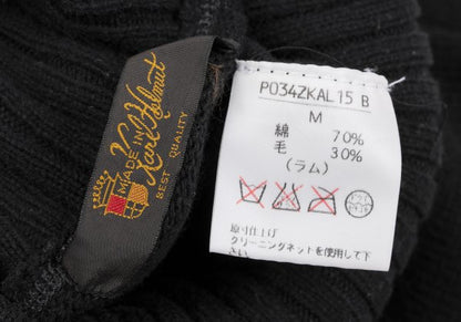 Karl Helmut Cotton Wool Turtleneck Sweater Black Size M