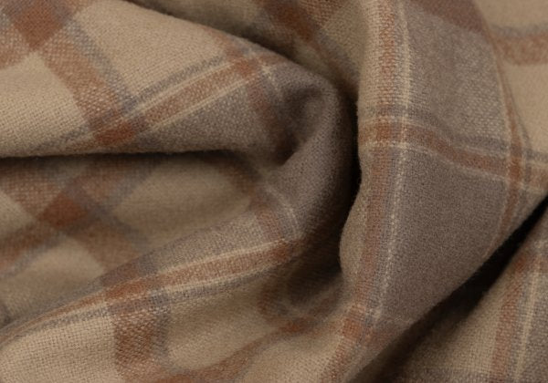 PENDLETON Brown Wool Check Open Collar Sleeve Shirt Size XXS