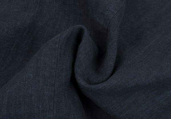 Papas Navy Linen 3-Button Jacket Size M