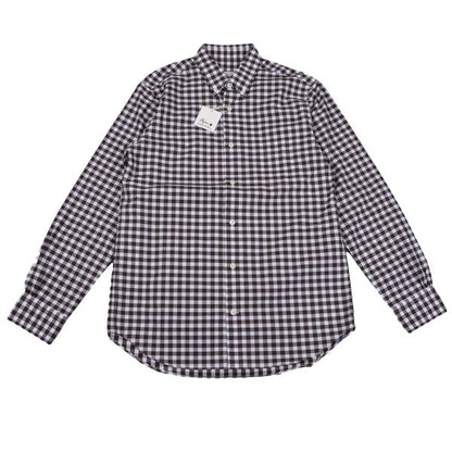 Papas Cotton Gingham Check Long Sleeve Shirt Size M