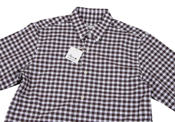 Papas Cotton Gingham Check Long Sleeve Shirt Size M