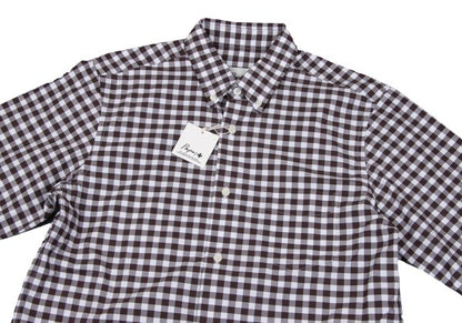 Papas Cotton Gingham Check Long Sleeve Shirt Size M