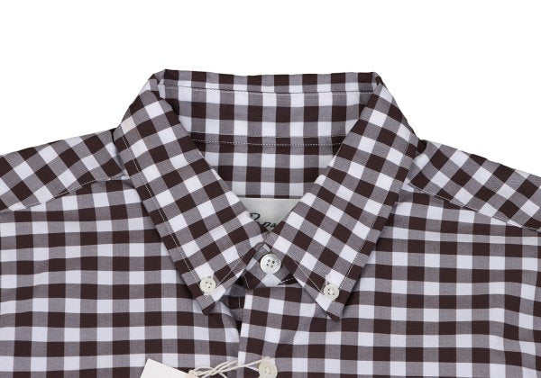 Papas Cotton Gingham Check Long Sleeve Shirt Size M