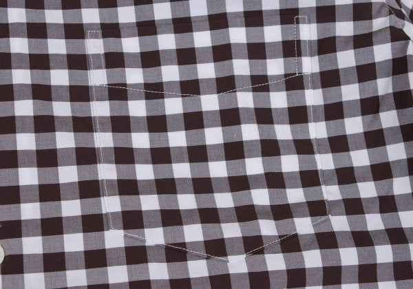 Papas Cotton Gingham Check Long Sleeve Shirt Size M