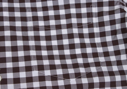 Papas Cotton Gingham Check Long Sleeve Shirt Size M