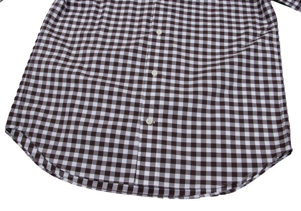 Papas Cotton Gingham Check Long Sleeve Shirt Size M