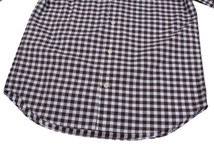Papas Cotton Gingham Check Long Sleeve Shirt Size M