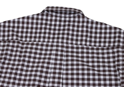 Papas Cotton Gingham Check Long Sleeve Shirt Size M