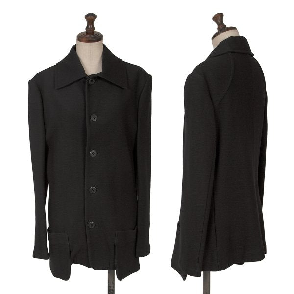 Yohji Yamamoto FEMME Wool Patch Pocket Jacket Black Size 3