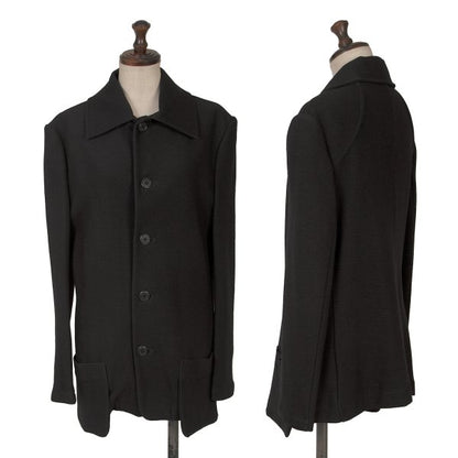 Yohji Yamamoto FEMME Wool Patch Pocket Jacket Black Size 3