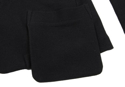 Yohji Yamamoto FEMME Wool Patch Pocket Jacket Black Size 3