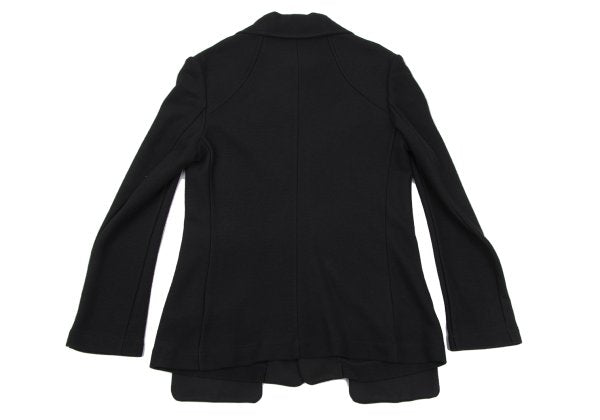 Yohji Yamamoto FEMME Wool Patch Pocket Jacket Black Size 3