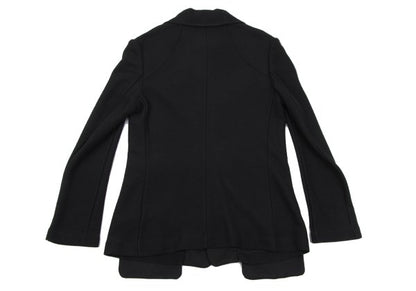 Yohji Yamamoto FEMME Wool Patch Pocket Jacket Black Size 3