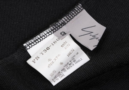 Yohji Yamamoto FEMME Wool Patch Pocket Jacket Black Size 3