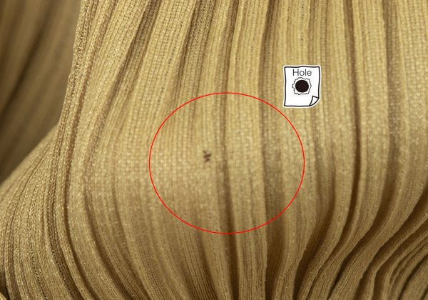 PLEATS PLEASE Pleated High-Neck Top Mustard Size F