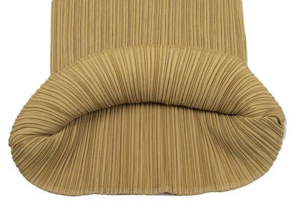 PLEATS PLEASE Pleated High-Neck Top Mustard Size F