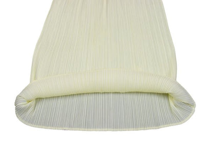 ISSEY MIYAKE Polyester Pleated Long Skirt Ivory Size 4