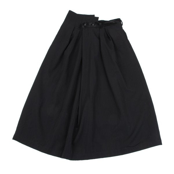 COMME des GARCONS Velour Panel Offset Skirt Black Size M