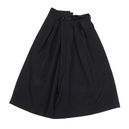 COMME des GARCONS Velour Panel Offset Skirt Black Size M