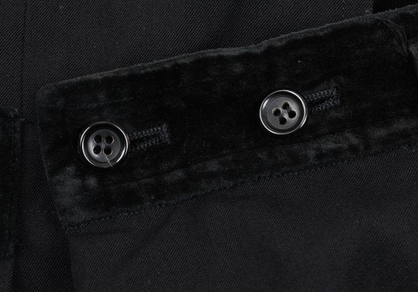 COMME des GARCONS Velour Panel Offset Skirt Black Size M