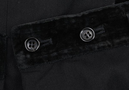 COMME des GARCONS Velour Panel Offset Skirt Black Size M